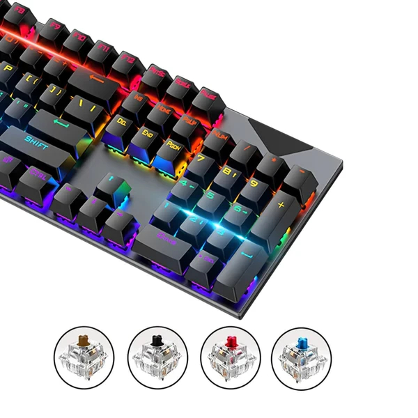 Miniatura 3 de Teclado Mecánico Gamer Usb Aoas M-700 Co